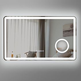 LED огледало за баня с нагревател touch 80х60 + Дисплей